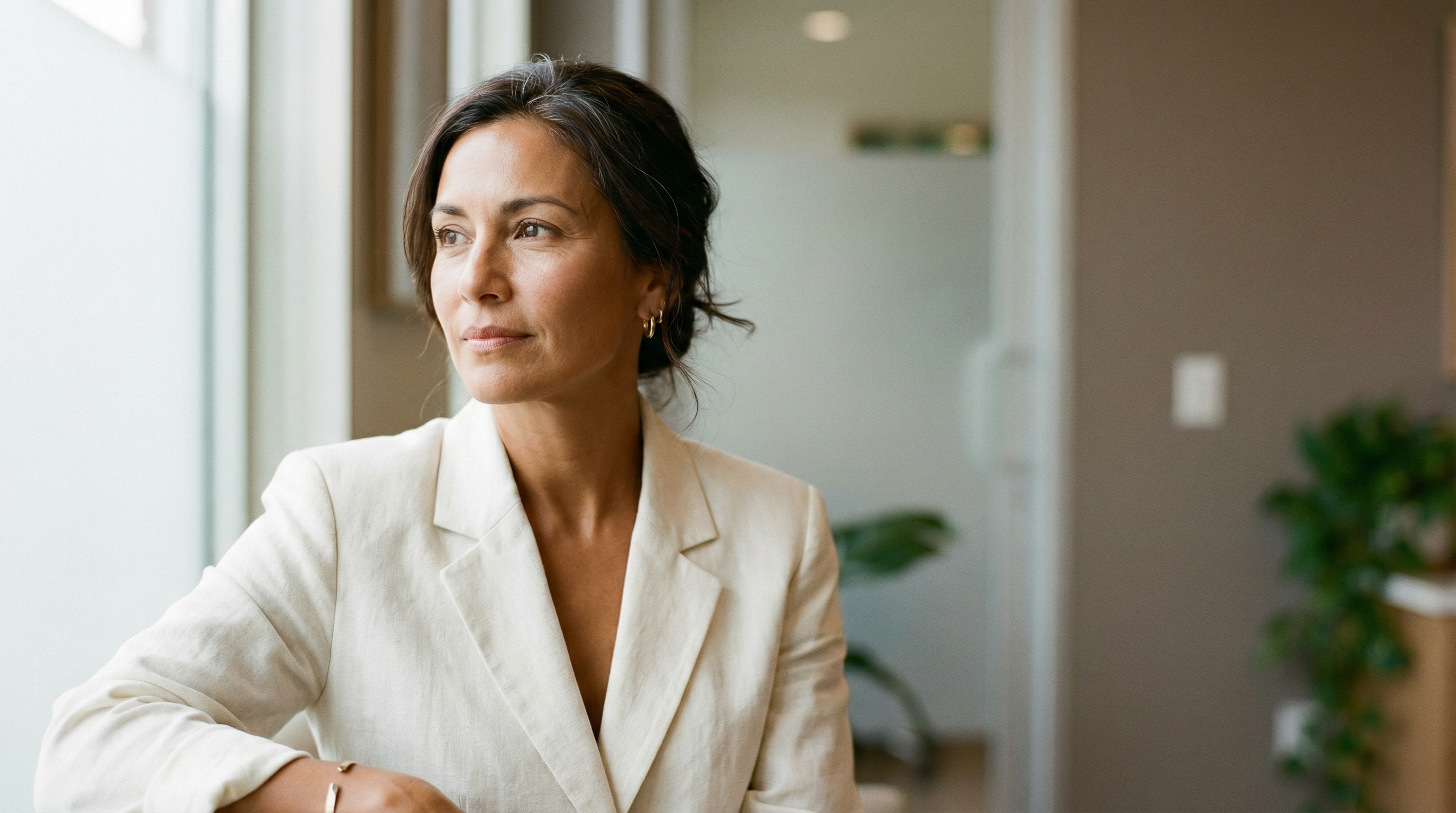 Person looking healthy and confident